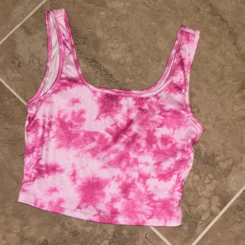 XS Pink Tye dye SHEIN Tank top